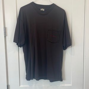 Tommy Bahama‎ Mens Pocket T-Shirt Faded Black Charcoal Gray Embroidered Logo L